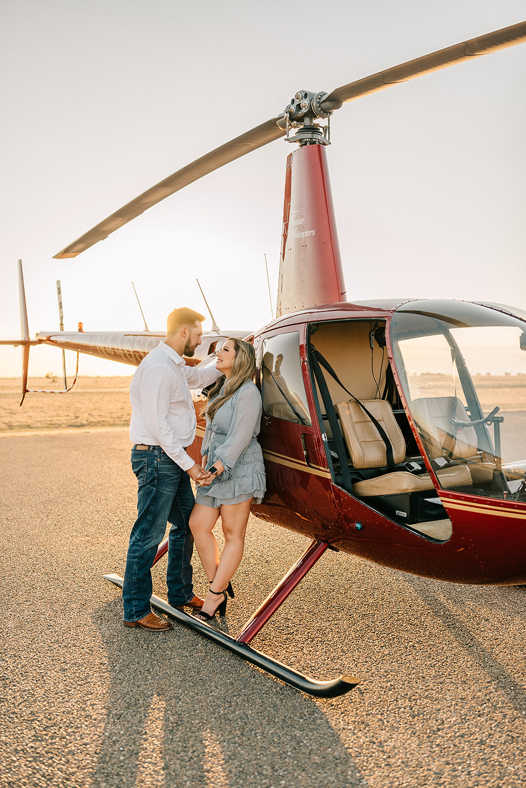 lubbock helicopter engagement session